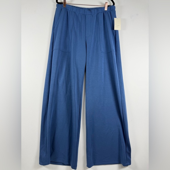 Womens Mid-Rise Sandwash Pull-On Knit Leisure Utility Pants - A New Day - L - Picture 3 of 8